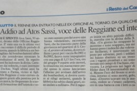 ATOS SASSI, LA VOCE DELLE REGGIANE